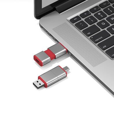 All Passed H2 USB + Type C USB Flash Drive Can OEM Logo One Usb Body