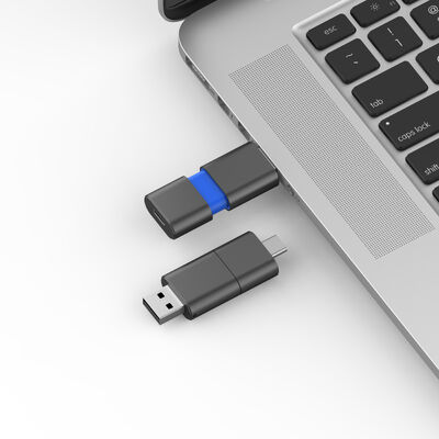 ประเภทความเร็วที่รวดเร็ว C พร้อม Usb 3.0 และ USB 2.0 แฟลชไดรฟ์รูปร่างสไลด์ตรงกับ CE, FCC, ROHS