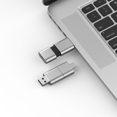 ประเภทความเร็วที่รวดเร็ว C พร้อม Usb 3.0 และ USB 2.0 แฟลชไดรฟ์รูปร่างสไลด์ตรงกับ CE, FCC, ROHS