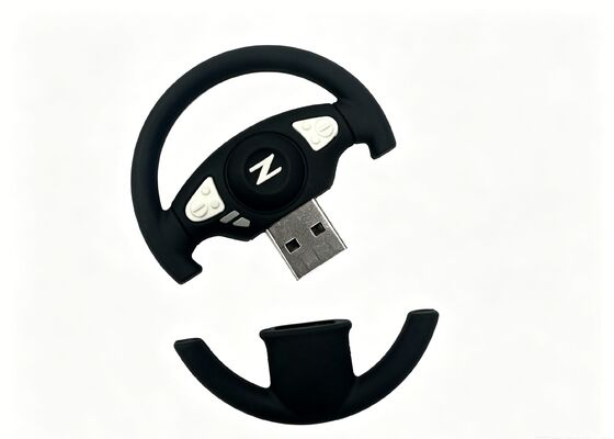 เปิดแม่พิมพ์ด้วยแฟลชไดรฟ์ USB แบบกำหนดเองโดยหน่วยความจำ USB รูปพวงมาลัยรถยนต์