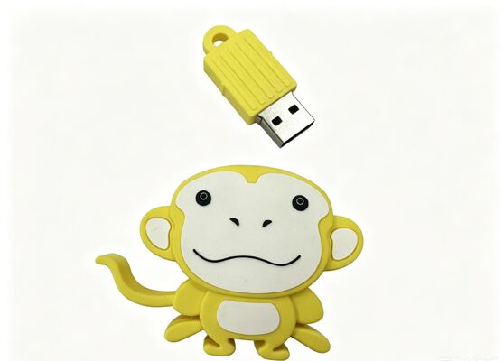 ปรับแต่งรูปทรงด้วยแม่พิมพ์ PVC Monkey แฟลชไดรฟ์ USB ส่วนบุคคลพร้อมตัวเลือกการเข้ารหัสข้อมูลสำหรับการตลาดและการเข้าถึงข้อมูลที่ปลอดภัย