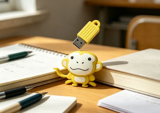 ปรับแต่งรูปทรงด้วยแม่พิมพ์ PVC Monkey แฟลชไดรฟ์ USB ส่วนบุคคลพร้อมตัวเลือกการเข้ารหัสข้อมูลสำหรับการตลาดและการเข้าถึงข้อมูลที่ปลอดภัย