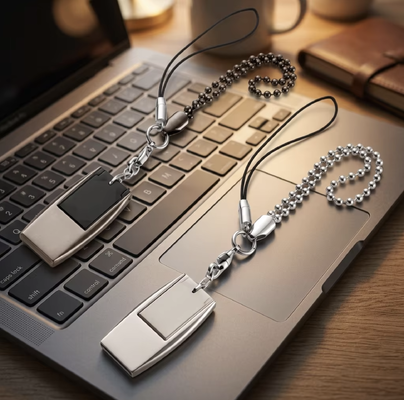 มินิ usb แฟลชดริเวอร์กับกุญแจสามารถเลเซอร์โลโก้และพิมพ์โลโก้โดยที่กําหนดเอง
