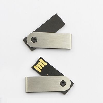 USB 2.0 และ USB 3.0 แฟลชไดรฟ์ USB โลหะสไตล์มินิแบตเตอรี่รูปแบบน้ำหนักเบาทนทานจัดเก็บข้อมูลแบบพกพาหมุนได้แฟลชไดรฟ์ USB
