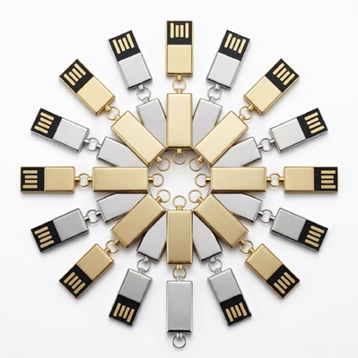 Silver With Shiny zinc alloy metal usb flash drive รวมทั้งชิป HY flash เหมาะสําหรับความต้องการในการถ่ายทอดข้อมูลอย่างรวดเร็วและปลอดภัย