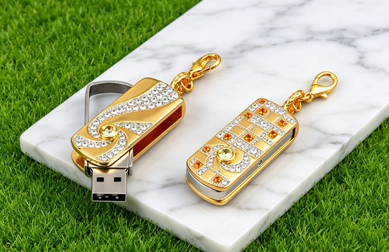 Necklace Shaped Crystal Usb Flash Drive 3 0 Portable Compact Device Perfect For Data Management And Quick File Sharing