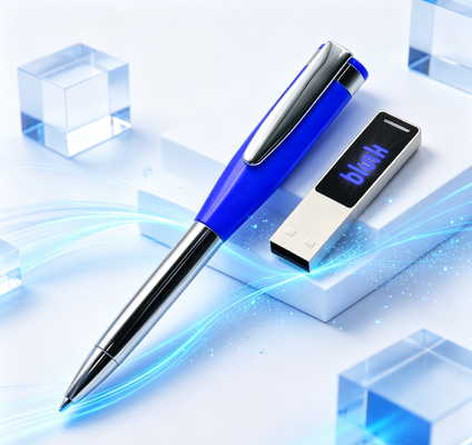 20 กรัม ความเบา CE / ROHS / FCC ยืนยัน Pen USB Flash Drive ด้วยการแต่งแบรนด์สําหรับของขวัญองค์กร