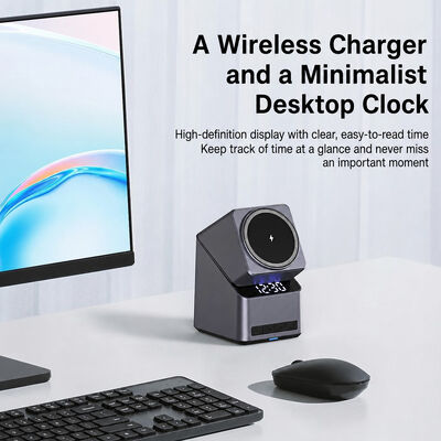 15W Fast Charging Multifunction Wireless Charger with Qi-enabled Compatibility and Built-in 3W Bluetooth Speaker
