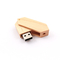 แฟลชไดรฟ์ USB ไม้บิด 180 องศา 2.0 และ USB 3.0 โลโก้ลายนูน 50-100MB / S