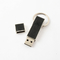แฟลชไดรฟ์ USB หนังสีดำพร้อมพวงกุญแจ Good Make โลโก้ Fast Speed ​​USB 2.0 และ 3.0