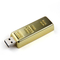 แฟลชไดรฟ์ USB โลหะทองแท่งขนาด 128GB 2.0 หน่วยความจำเต็ม 8MB/S OEM ODM