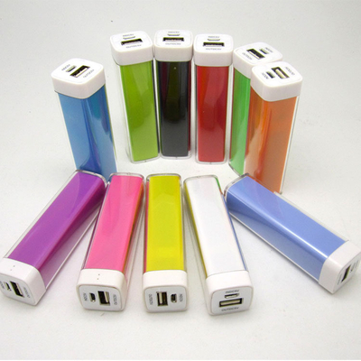 2000MAH ธนาคารโลหะสีสันสดใส 91x25x25MM สำหรับการใช้งานของขวัญ