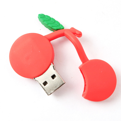 แฟลชไดรฟ์ USB แบบกำหนดเองรูปเชอร์รี่อัปโหลดข้อมูลและ Vido ฟรี 64G