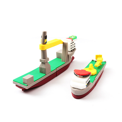 3D Copy Real PVC USB Drive เรือใบเรือรูปร่างที่กำหนดเอง