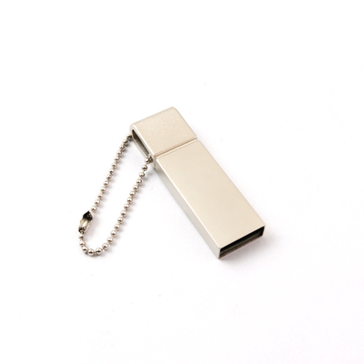 สีเงิน แมตต์ บอดีโลหะ USB Pen Drive 2.0 64GB 128GB 20MB/S โลโก้เลเซอร์ตามสั่ง