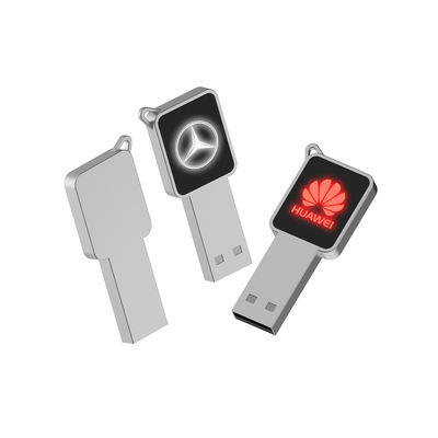 ไฮสปีด USB แฟลชดริเวอร์ พร้อมกระเป๋าโลหะ / พลาสติก ไฟ LED ส่องแสงเมื่อทํางาน