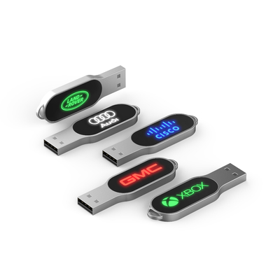 เมื่อทำงาน ไฟ LED จะส่องแสงคริสตัลไดรฟ์ USB 32GB 64GB 128GB