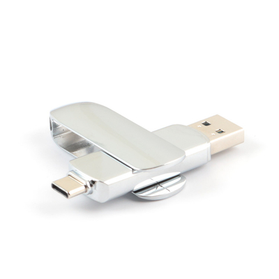 Body Shiny Fast Speed ​​Type C Otg Pendrive ผ่านการทดสอบ H2 Match EU Standrad