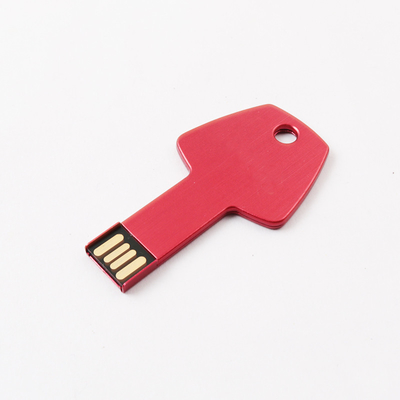 2.0 32GB 64GB 128GB แฟลชไดรฟ์ USB คีย์โลหะสอดคล้องกับมาตรฐานยุโรป 50MB / S