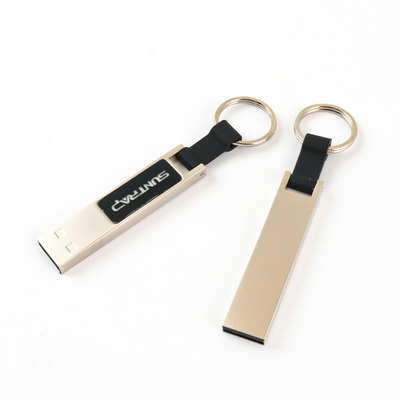 แฟลชไดรฟ์ USB ไฟ LED โลหะแวววาวเมื่ออ่านบนคอมพิวเตอร์ USB 2.0 เร็ว