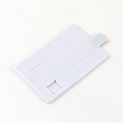 จิ๊กซอว์ บัตรเครดิต USB Sticks 2.0 UDP Flash Chips รูปร่าง CMYK พิมพ์โลโก้