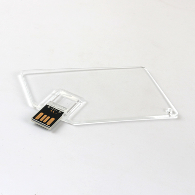 บัตรเครดิตพลาสติกใส Usb Memory Stick 2.0 MINI UDP 128GB 64GB 50MB/S