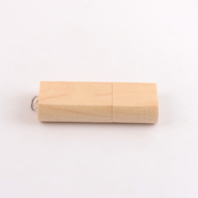 15MB / S 32GB 128GB แฟลชไดรฟ์ USB ไม้เมเปิลพร้อมวงแหวนขนาดเล็ก Usb 3.0