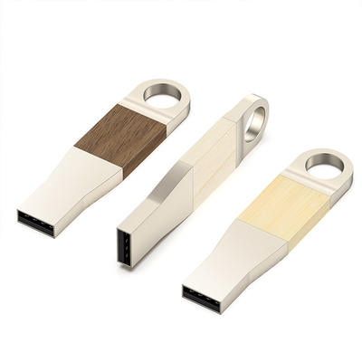 ไดร์ฟเวอร์ไม้รูปทรงสวยงาม USB แฟลชไดรฟ์ 2.0 ความเร็วที่รวดเร็ว 30MB/S 64GB 128GB