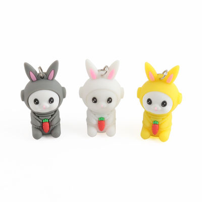 128GB 256GB แฟลชไดรฟ์ USB รูปกระต่าย Pvc 3.0 ออกแบบเอง