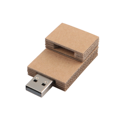 กระดาษสี่เหลี่ยม USB แฟลช ดริบ วัสดุที่เป็นมิตรต่อสิ่งแวดล้อม USB 2.0 และ USB 30