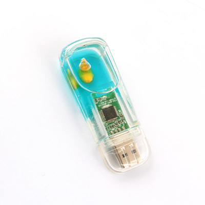 พลาสติก USB Stick ใส่ใน Liquid Usb Flash Drive ปรับแต่งเรือใน
