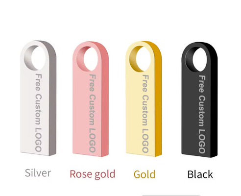 ใบรับรอง ROHS แฟลชไดรฟ์ USB โลหะ 2.0 64GB ชิปแฟลช UDP