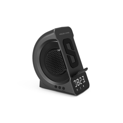 พร้อมเครื่องเสียง Bluetooth ชาร์จไร้สาย พร้อมนาฬิกาและชาร์จเร็ว