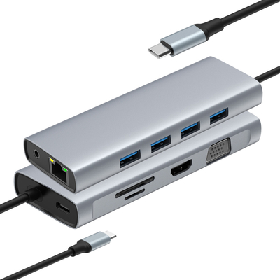 สเปดี้ อลูมิเนียม มัลติพอร์ท HDMI ฮับ และ Usb สําหรับการเชื่อมต่อที่เพิ่มเติม