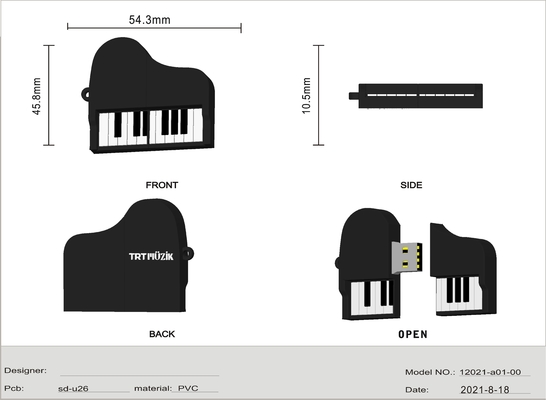ช่วยลูกค้า เปิด Mold เร็วมาก เปิด Mold Pvc การ์ตูน Usb
