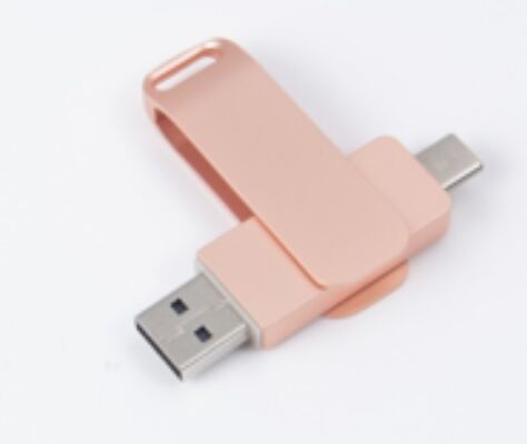 โรสโก้ทอง Usb 3.0 ด้วยประเภท C ทั้ง Port USB Flash Drive โทรศัพท์และคอมพิวเตอร์ สามารถเข้ากันได้ 256GB 512GB