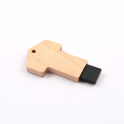 แฟลชไดรฟ์ USB ไม้เมเปิลรูปกุญแจอ่านเร็ว 64GB 128GB 256GB