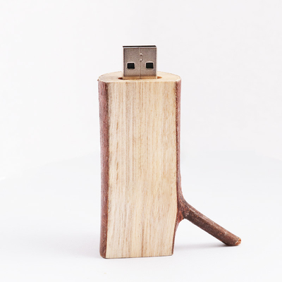 แฟลชไดร์ฟ Tree Root USB 2.0 3.0 Ecology Wood ดั้งเดิม 128GB 256GB