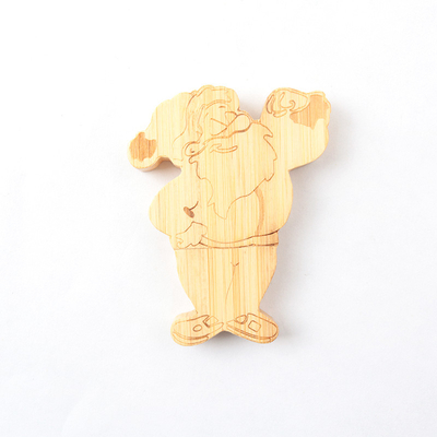 ไม้เมเปิลไม้ไผ่ส่วนบุคคล Usb Stick 128GB ตัดโดยการออกแบบที่กำหนดเอง