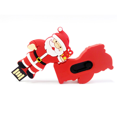 ของขวัญคริสต์มาสตัวการ์ตูน Usb แฟลชไดร์ฟ 2.0 15MB/S 64GB 128GB