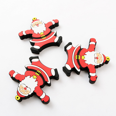 ซานตาคลอส PVC Open Mold USB Flash Drive 3.0 สำหรับของขวัญคริสต์มาส