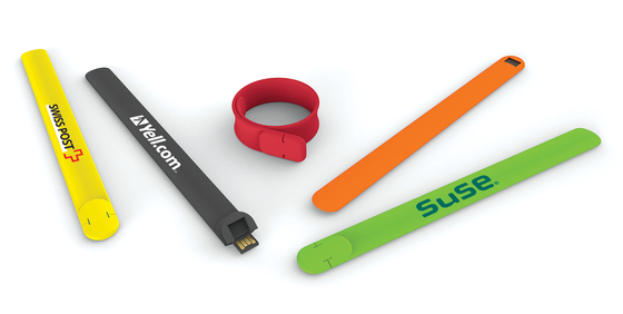สายรัดข้อมือซิลิโคน OEM ODM USB 2.0 แฟลชไดรฟ์ 128GB UDP แฟลช 10MB/S