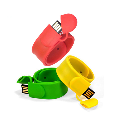 UDP ซิลิโคน Usb สายรัดข้อมือแฟลชไดรฟ์ประเภทของเล่น 32G 64GB 128GB