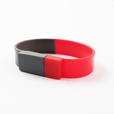 ODM OEM สายรัดข้อมือซิลิโคนสร้อยข้อมือหน่วยความจำ USB 2.0 3.0 1GB 256GB หน่วยความจำเต็ม