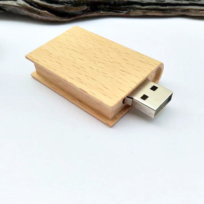 64GB 128GB 3.0 แฟลชไดรฟ์ USB ไม้แบบกำหนดเอง 15MB / S ระบบ Windows XP