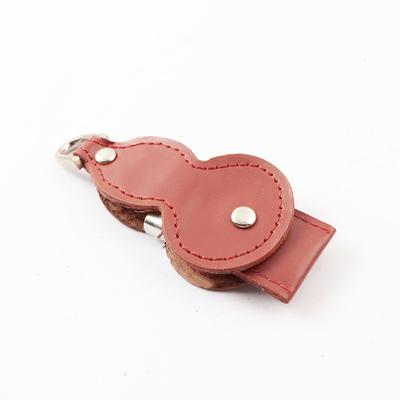 Metal 2.0 Leather USB Stick พร้อมโลโก้นูน / เลเซอร์ / พิมพ์ 256GB 50MBS