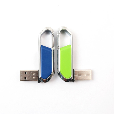 แฟลชไดรฟ์ USB พลาสติกและโลหะ 180 องศาความเร็วสูง 80MB/S 2.0 UDP ภายใน