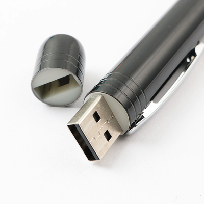 แฟลชไดรฟ์ USB ปากกาโลหะขนาด 128GB 256GB พร้อมการรับรอง ROHS