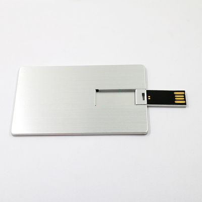 โลหะ 2.0 บัตรเครดิต Usb Drive 16GB 32GB UDP Flash Chips หน่วยความจำเต็ม