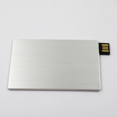 หน่วยความจำเต็ม 2.0 บัตรเครดิต USB ติดs 64GB 128GB 20MB / S วัสดุโลหะ